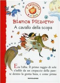 Per riposare bene sui suoi cinque materassi, la strega Etrusca Cruscòn ha bisogno delle piume di spiumaccione. Ma questi uccelli si trovano solo nel giardino del re, che non vuole cedere neanche una piuma. E allora che cosa può fare la povera Etrusca, se non rapire la principessina Isotta per scambiarla con un po' di imbottitura? Età di lettura + 6 anni a_cavallo_della_scopa_cop.jpg