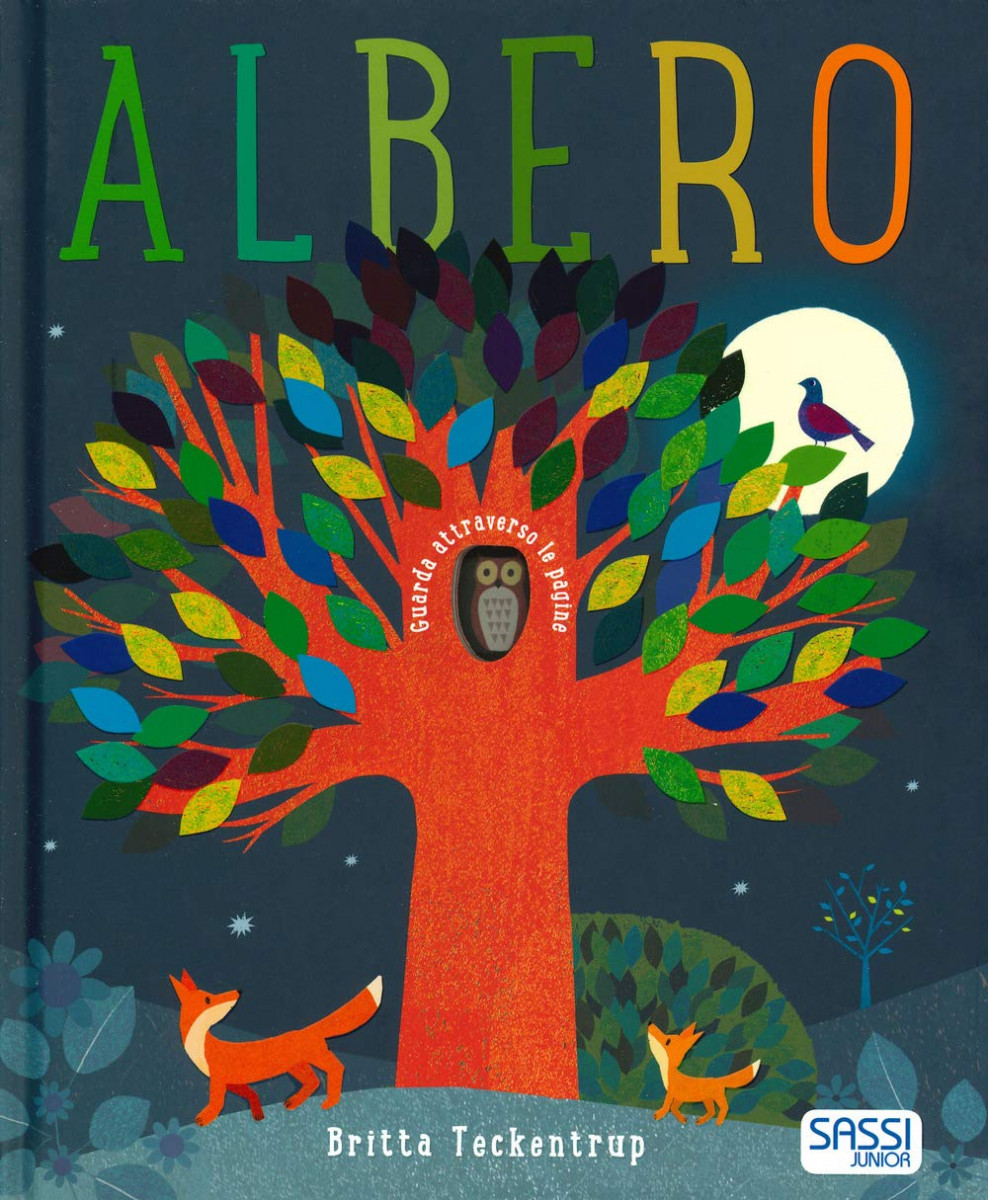 ALBERO, di Britta Teckentrup Albero è un albo illustrato per bambini meraviglioso, poetico e magico sull‘alternarsi delle stagioni che possiamo ammirare all’interno di un bosco. Un racconto che conduce il piccolo lettore a scoprire, attraverso le vicende di piccoli animaletti che popolano i rami dell’albero, la bellezza della natura durante il corso dell’anno. Età di lettura +4 albero_britta_cop.jpg