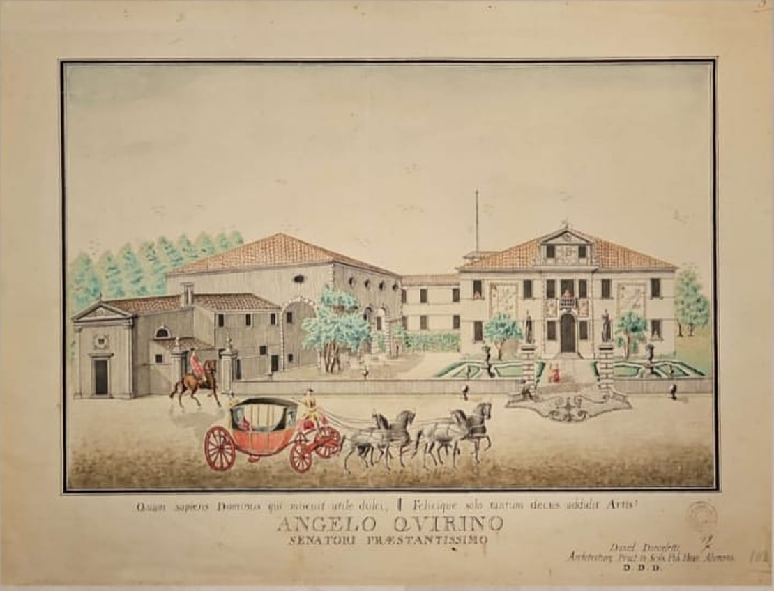 Disegno della Villa di Angelo Querini ad Altichiero