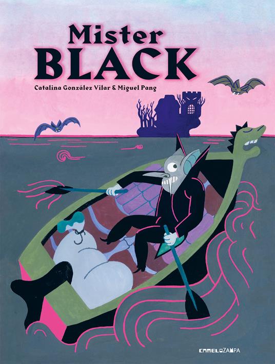 Mister Black vive su un'isola. Come vicini di casa ha streghe, scheletri e altri mostri. Mister Black sembra un vampiro come tutti gli altri. In realtà, però, nasconde un segreto... La tragedia è che Mister Black, segretamente, adora il rosa. Non appena entra in casa si trasforma: indossa la vestaglia fuxia e le pantofole rosa, mangia marshmallow e si gode il suo divano tutto rosa. Il disastro arriva quando Mister Black si compra una meravigliosa decappottabile rosa: difficile tenerla nascosta ai vicini di casa. mister_black.jpg