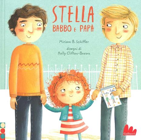 Nella classe di Stella si festeggia la festa della mamma. Ma che fare se si hanno due papà? A Stella non manca chi le vuole bene. Babbo e papà si prendono cura di lei, l'aiutano con i compiti, le raccontano storie prima di dormire e insieme con un sacco di parenti e amici la fanno sentire una bambina davvero fortunata e speciale. La questione è... che non ha una mamma da portare alla Festa della scuola. Ma Stella troverà una bella soluzione e alla fine tutti saranno contenti in questa delicata storia sull'amore, l'accettazione e il significato autentico di famiglia. stella_babbo_e_papa_cop.jpg