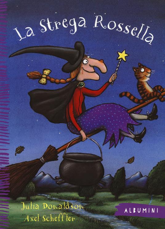 La strega Rossella ha una scopa volante che quando lei vuole decolla all'istante! Se le giornate son tiepide e belle riesce a volare fino alle stelle. Età di lettura + 4 anni strega_rossella_cop.jpg