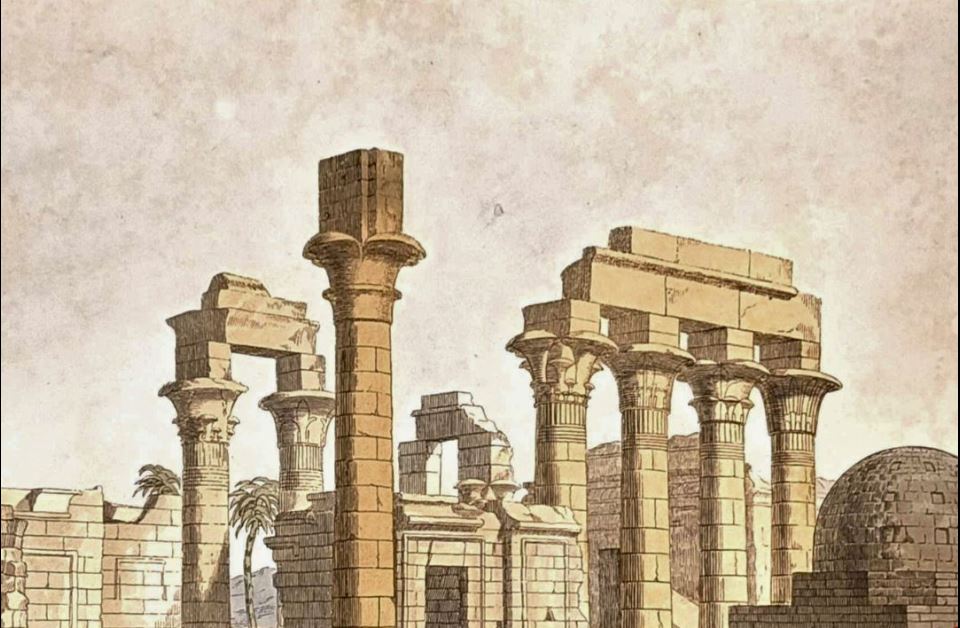 L'antica città di Armant con tempio dedicato al dio Montu